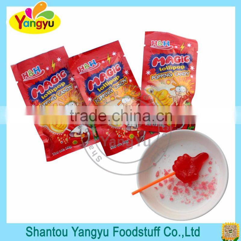 2016 Hot sales home decoration frist well magic mix fruit popping candy