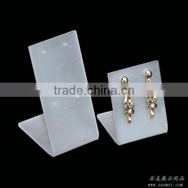 transparent hot selling laser cutting acrylic jewelry earrings display holder stand