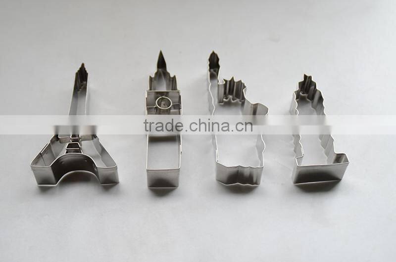 Famous Landmark building cookie cutter stainless steel 18/0 cute cookie mold