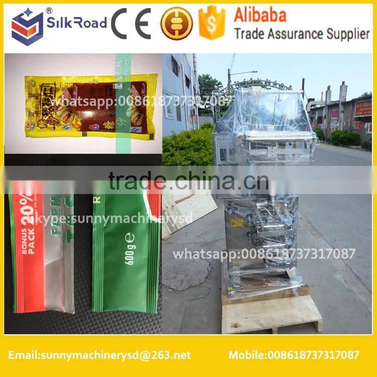 widely used low cost liquid sauce paste pouch packing machine