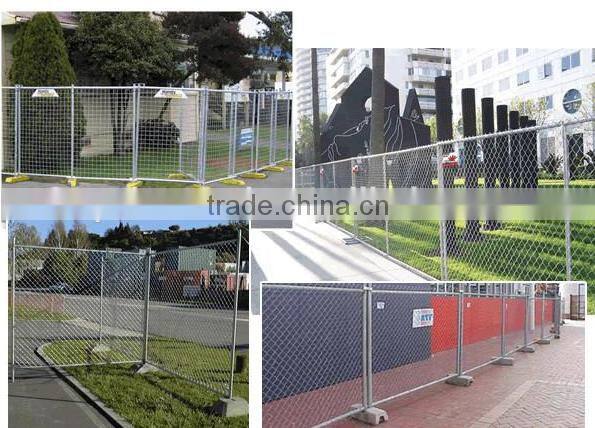 Temp Movable Fencing With Concrete Plastic Feet