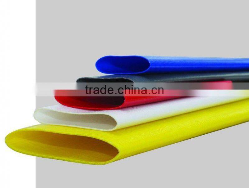 blue color lay flat water hose