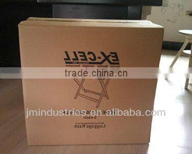 Antique Medium Size Foldable Wooden Luggage Rack for Hotel Room with Two Straps