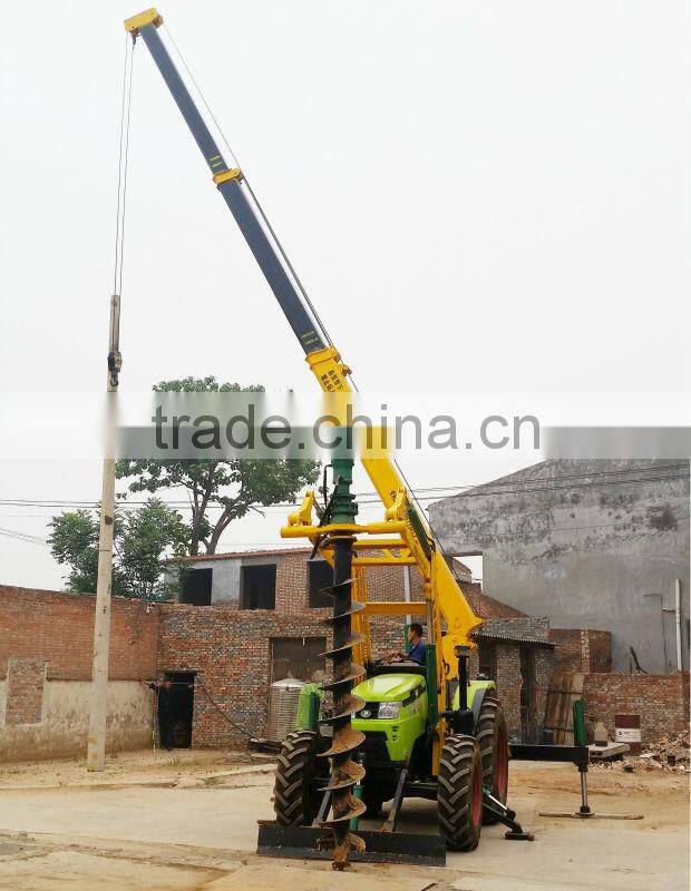 Tractor equipment hydraulic Ground Hole Drilling machine for sale