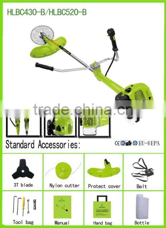 43cc anti vibration brush cutter with alloy blade HLBC430-B