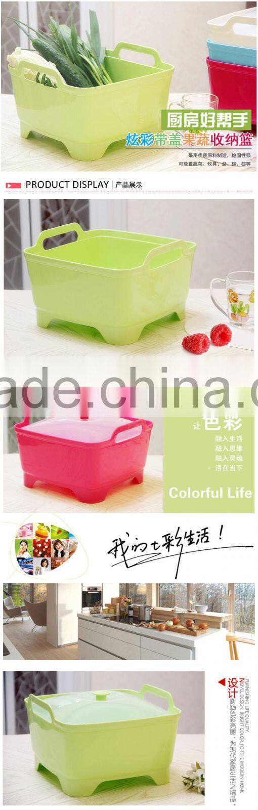 kitchen vegetable fruit storage case- blue