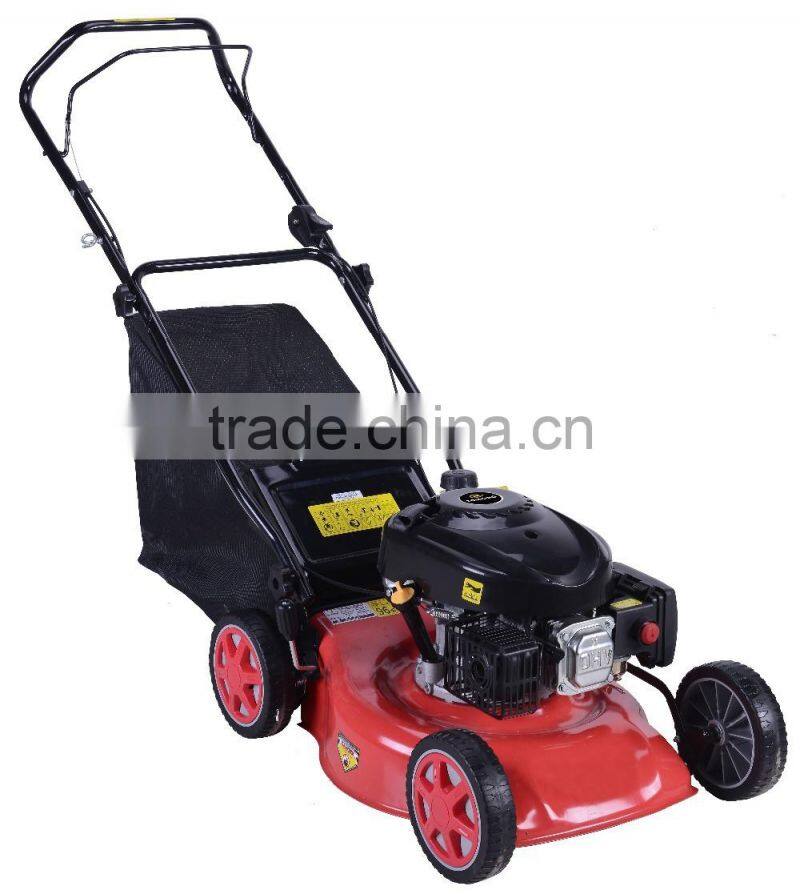 2015 hand push gasoline lawn mower with 139cc engine diplacement