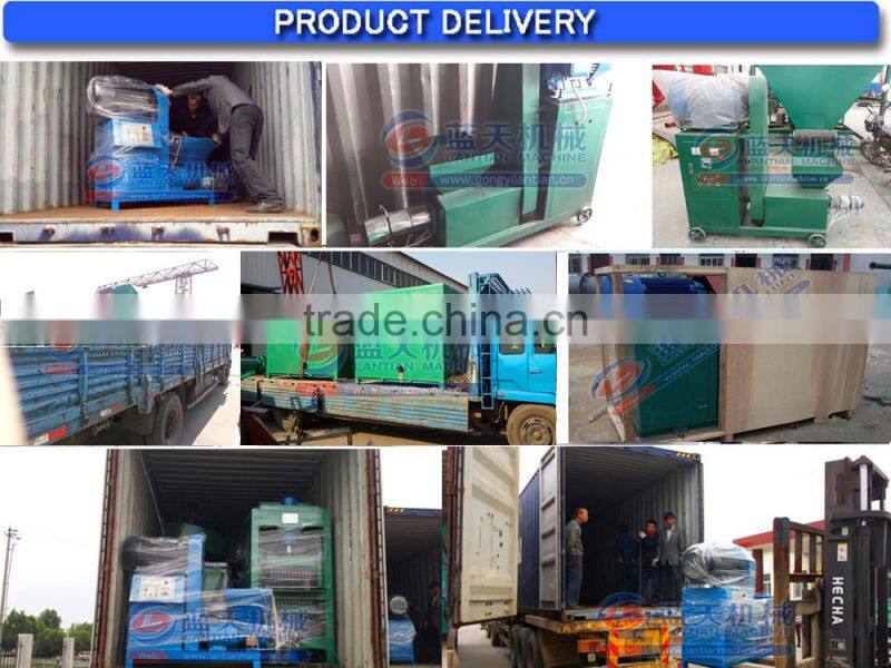 Not contain any chemical additives make sawdust briquettes machine/rice husk charcoal briquette making machine