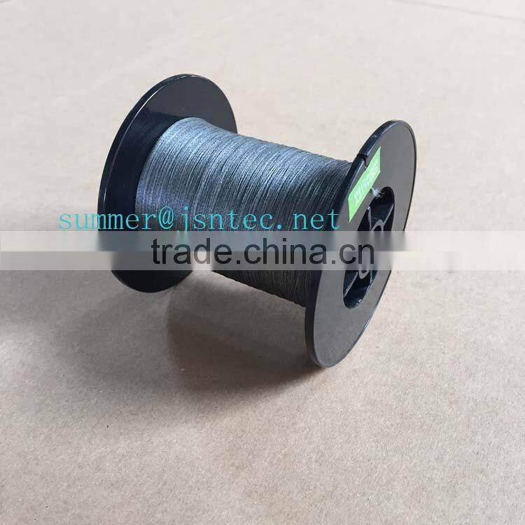 dark gray 100% super polyethylene PE braided fishing line
