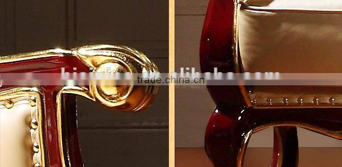 European Style Living Room Leisure Chair, Villa Royal Single Chair and Tea Table Set (BF01-ML029)