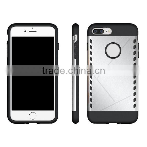Combo phone case TPU + PC phone hull protective back cover for iPhone7 7plus