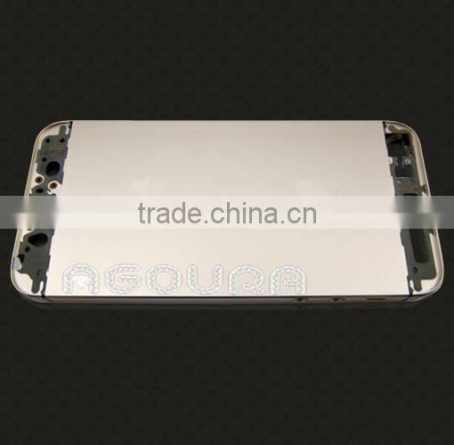 big sale alibaba luxury design24K 100% genuine gold housing for iphone 5,champagne color full housing