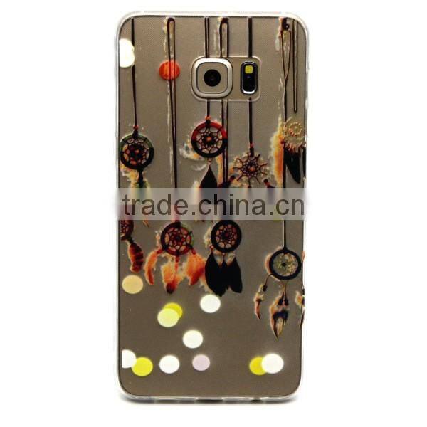 Cheap soft phone case multiple pattern phone shell protective back covers for Samsung S6 edge