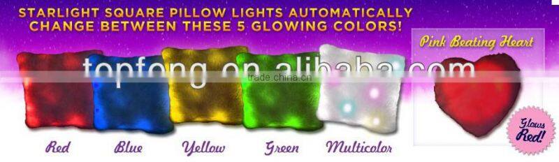 Bright Light Pillow/light pillow/colorful shining led light pillow/bright color pillows