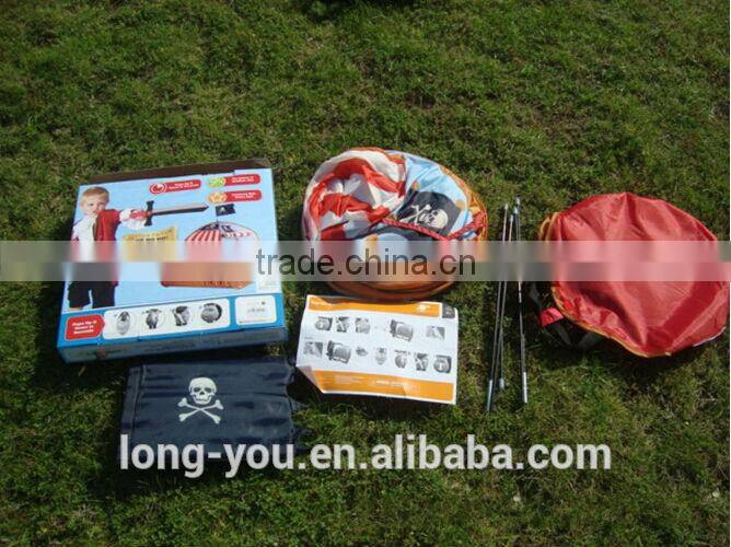 Kids children play pirate tent Pop up pirate tent