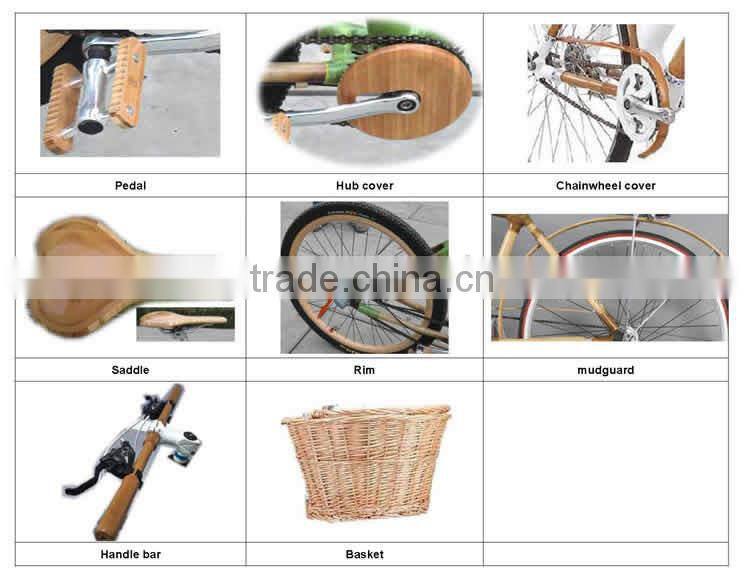 Custom-made Bamboo Bicycle Parts