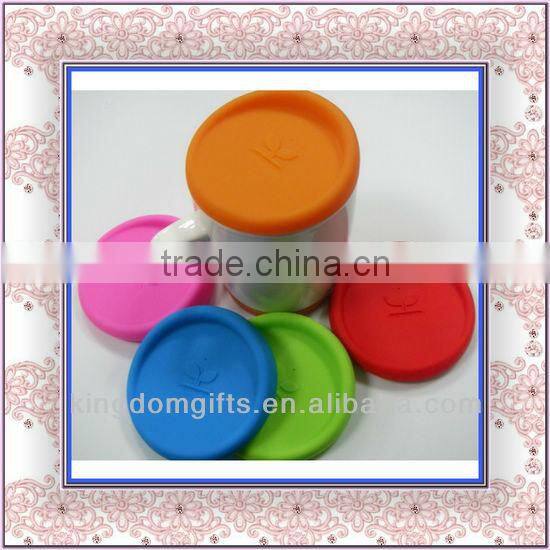 Customed Variious Colors Silicone Cup lids
