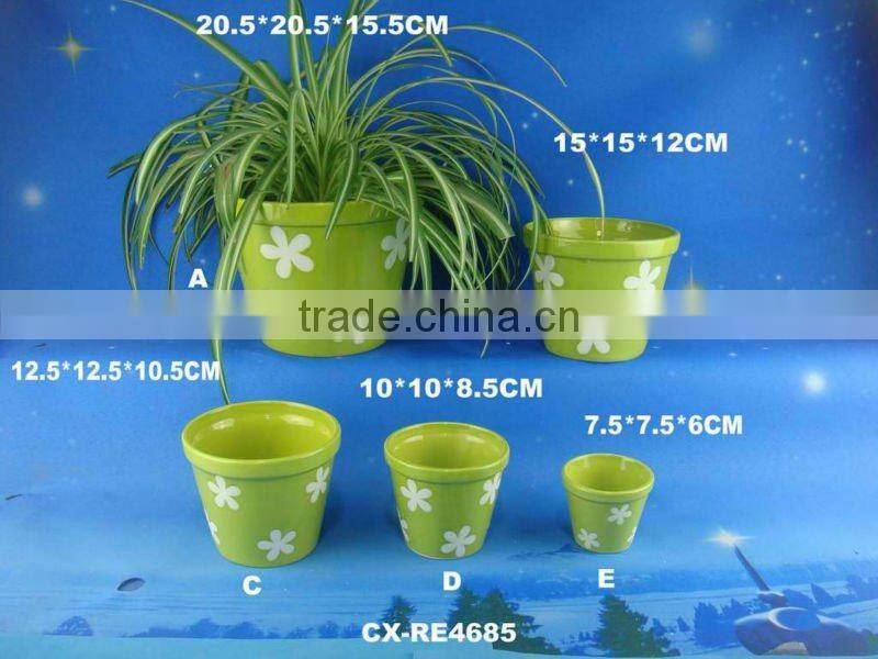 Decorative funny ceramic unique flower planter -ceramic flower pot