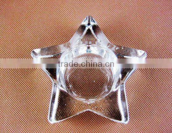 Five-pointed star candle holder/glassware
