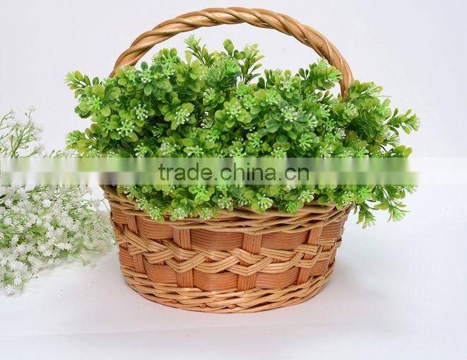 white wicker basket with handle Wicker basket of eggs