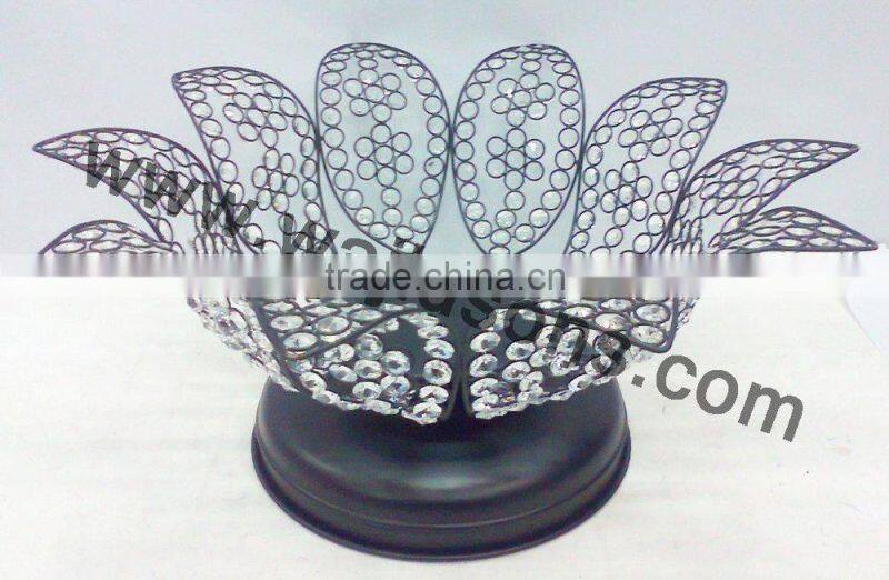 Party use decor crystal votive candle holder