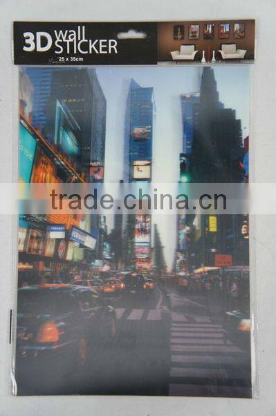 3D Wall Sticker Home Decor- Bus/Eiffel Tower/Building Design