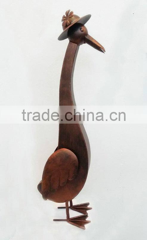 Animal ornaments metal duck