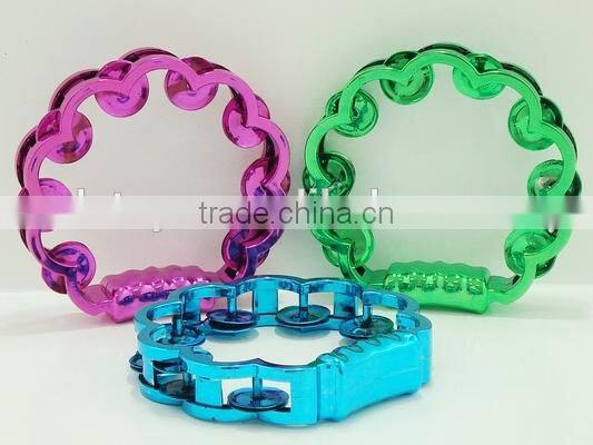 Musical tambourine for pre-school little plastic mini tambourine