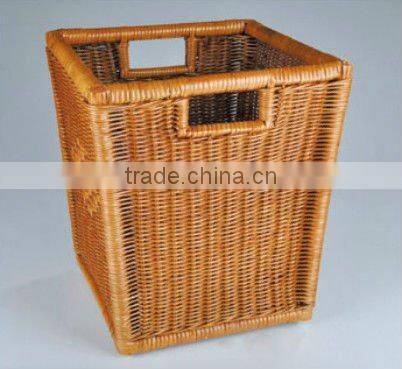 Hotel rattan towel basket