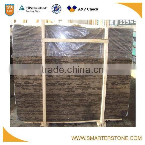 Coffee Brown marble slab polished for wholesale