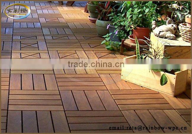 Waterproof WPC DIY interlocking floor tiles, Factory sales floor tiles, cheap wpc floor tiles