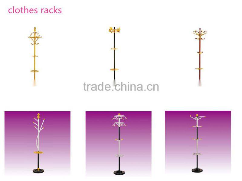 Household Spin wooden,metal clothing racks for sales