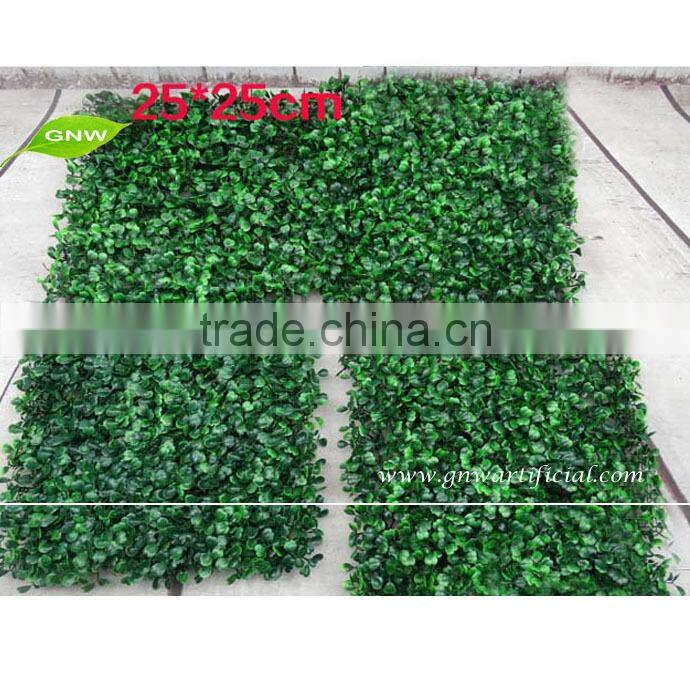BOX028-1 GNW Boxwood artifical grass as decorative garden fence decoration for wooden garden house