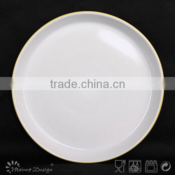 stoneware solid color dinner plate