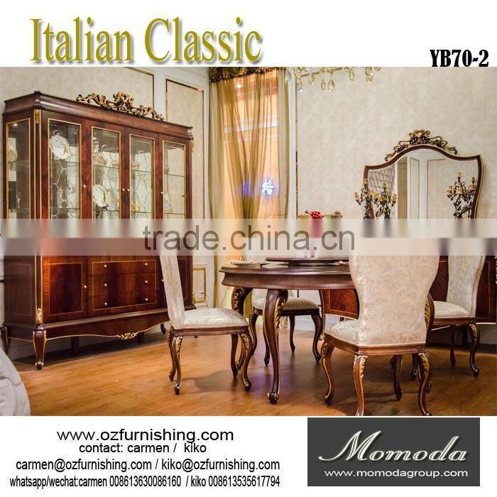 YB70-2 Round dining room sets made in china,italy style master design dining room furniture sets