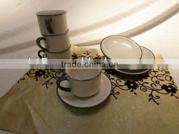 BT5087 ceramic 200ml color nice promotion coffee cup and saucer