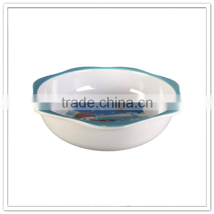 Snowman lacy food certificated 8 oz personalized baby feeding warmer bowl