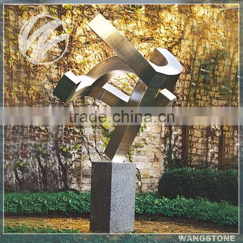 Fashion design stainless steel art contemporary sculptures