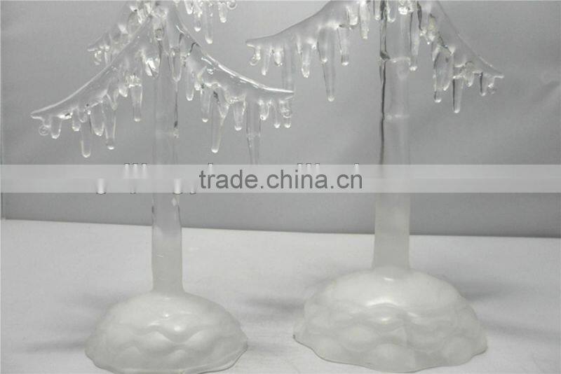Acrylic ice Christmas tree with LED Light