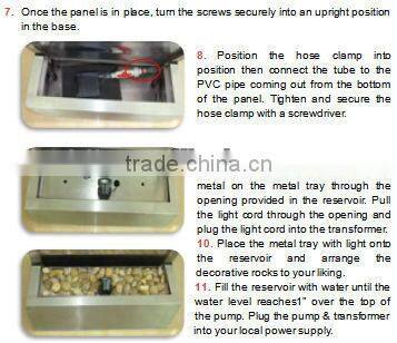 Tranquil indoor waterfall screen partition