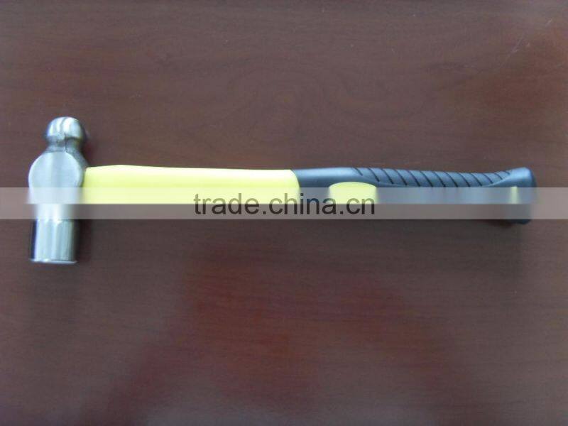 British type ball pein hammer with fiberglass handle