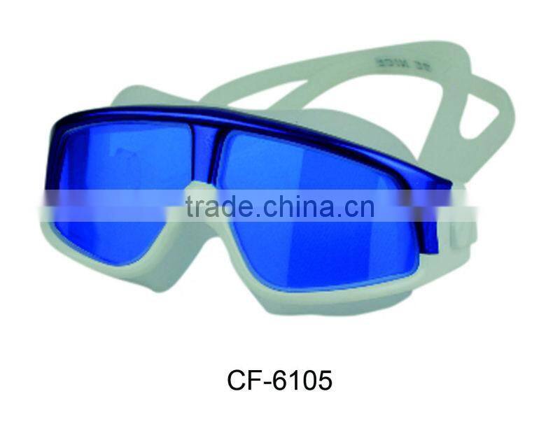 2013 Latest wide-vision face swimming Mask with long lasting anti-fog(CF-6100)