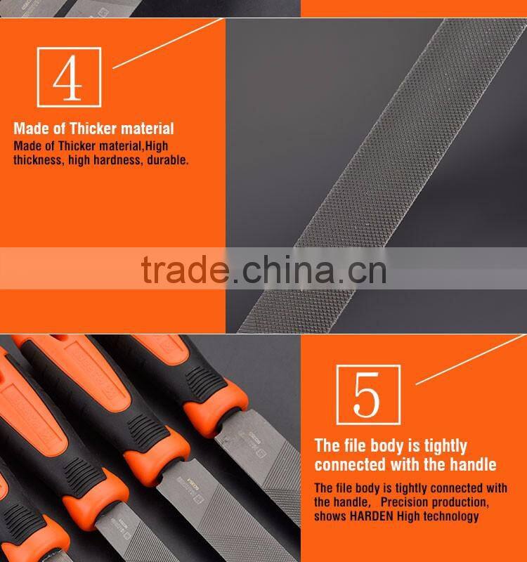 Professional Flat Second Cut File With Soft Handle