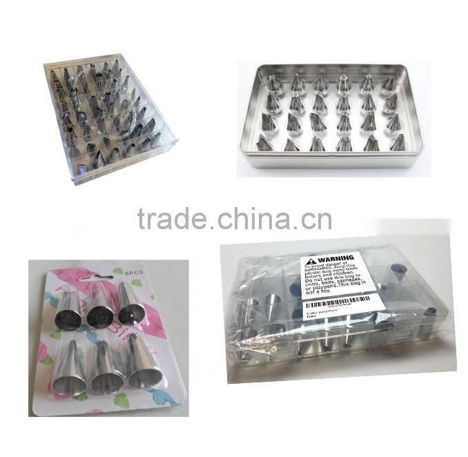 24pcs/set 430 s/s different shape cake decorating tips