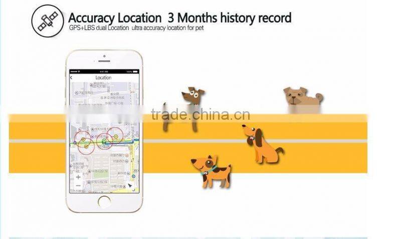 Mini Pet waterproof GPS Tracker Dog Cat Tracking Device Real Time Locator DIY Dog Collars GPS Tracker