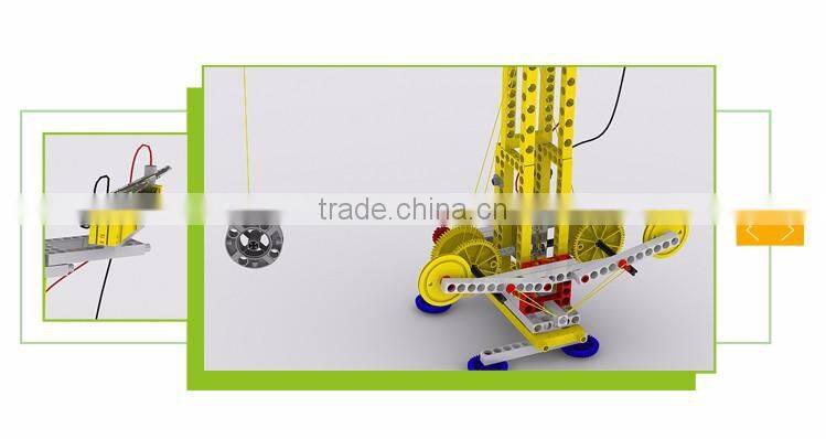 New product DIY building blocks truck set cute sunlight solar toys