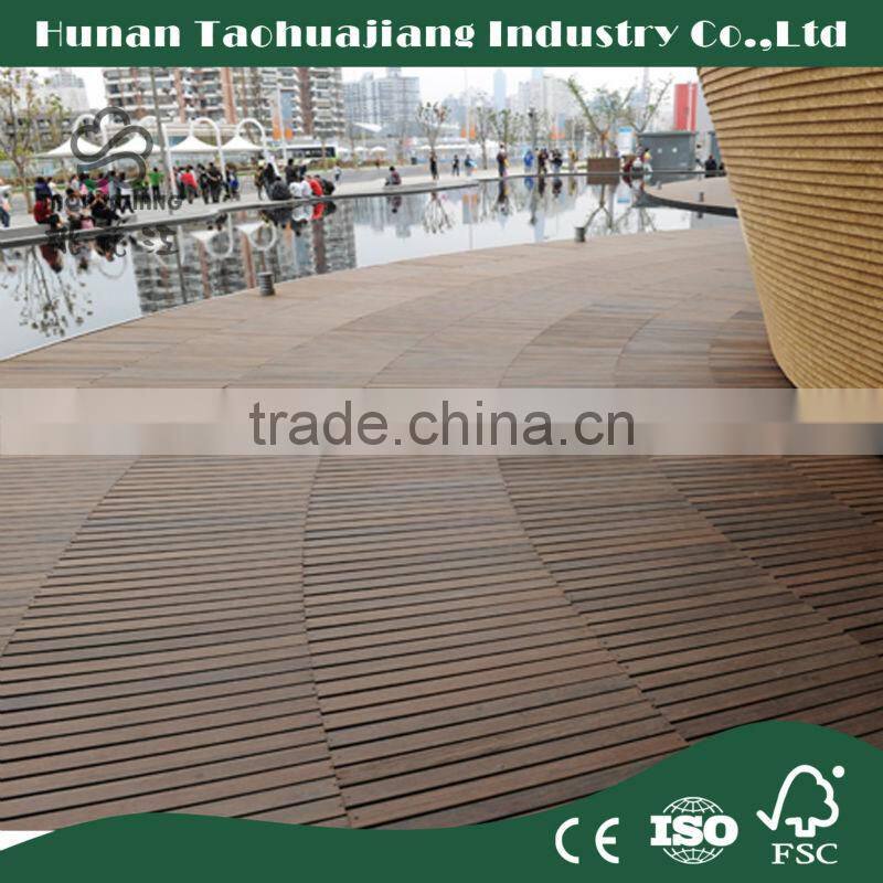 A Grade Distressed Waterproof Bamboo Floring , Bamfox Rustic Bamboo Flooring