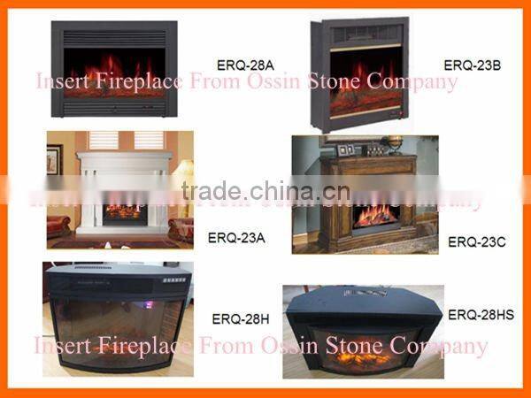 White Wall Mounted Electric Fireplace