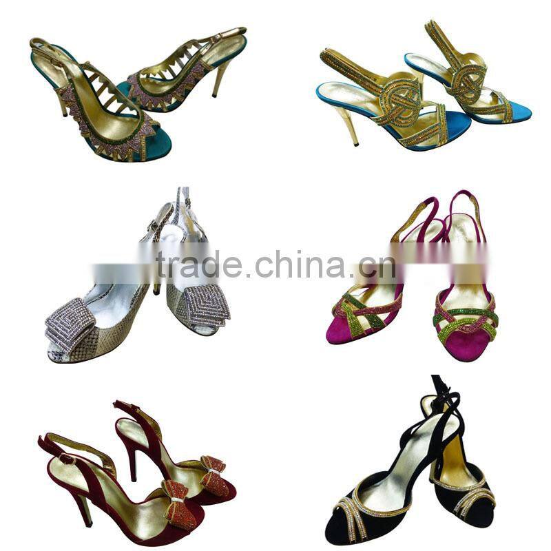 Newest 2015 Ladies Sandal Shoes with Double Strap Mule Striped