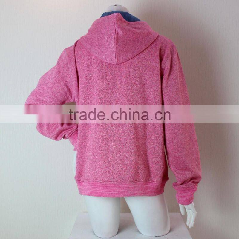 Lady Big Size Double-Patch Sweatshirt